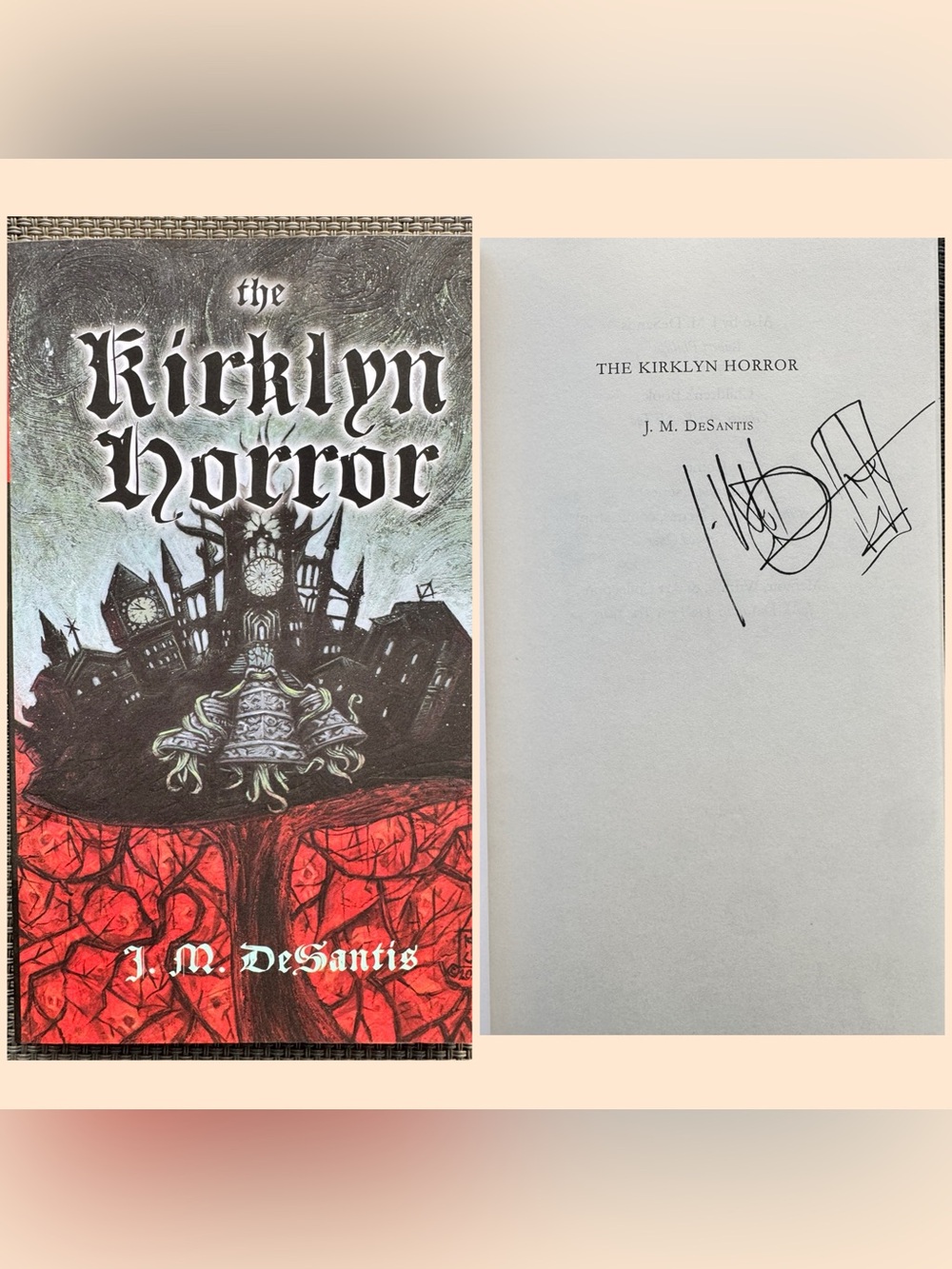 The Kirklyn Horror AUTOGRAPHED JM DeSantis Teen Adult Fiction Fantasy New Signed